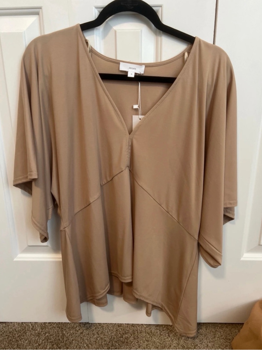 Vici Taupe Flow V-Neck Dolman Tunic